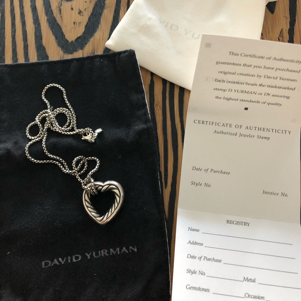 David Yurman Classic Heart Necklace